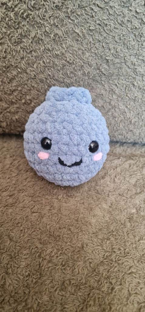 Medium handmade crochet blueberry