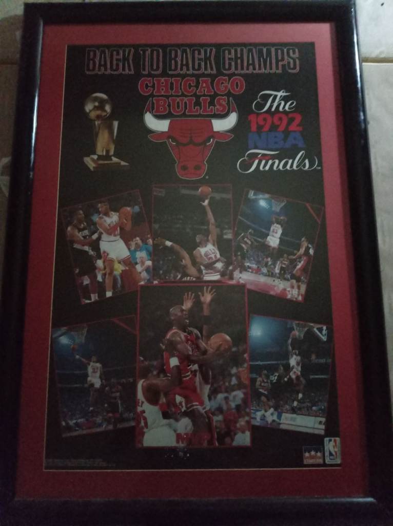 Chicago bulls champions 1992 picture frame pick up only thanks no time waster