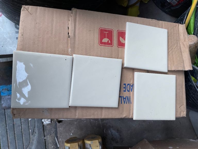 cream tiles approx 100