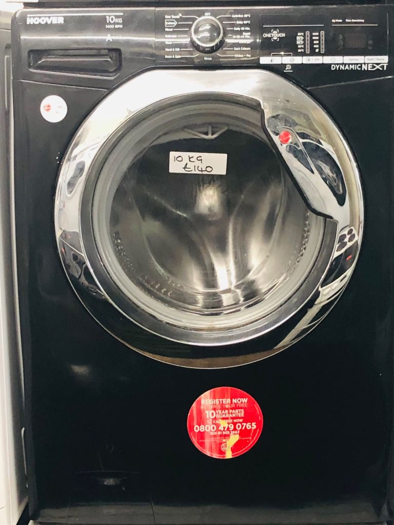 Hoover Dynamic Next 10kg Washing Machine – Black, Good Condition
