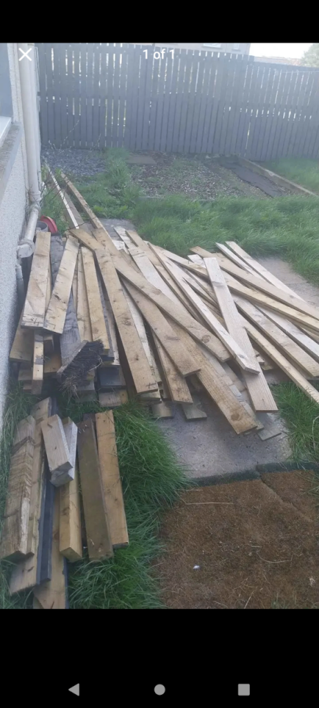 Wooden fence panels 