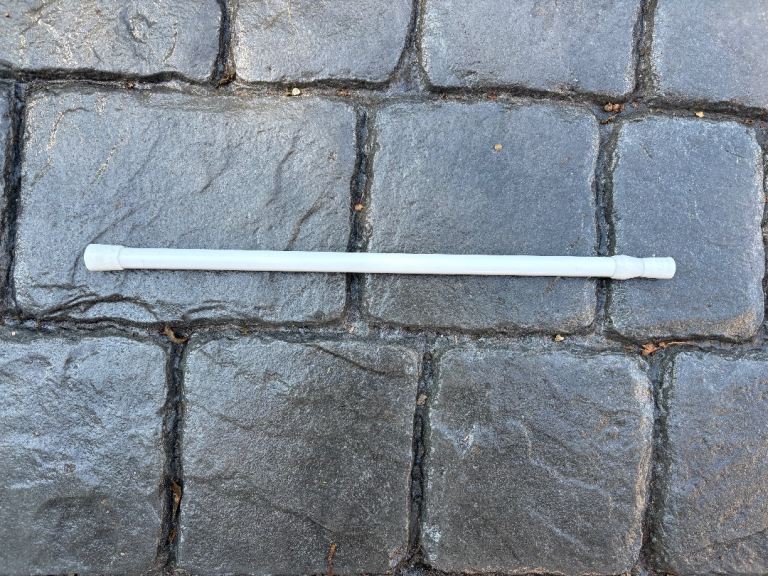Extending White Curtain Pole Very Good Condition