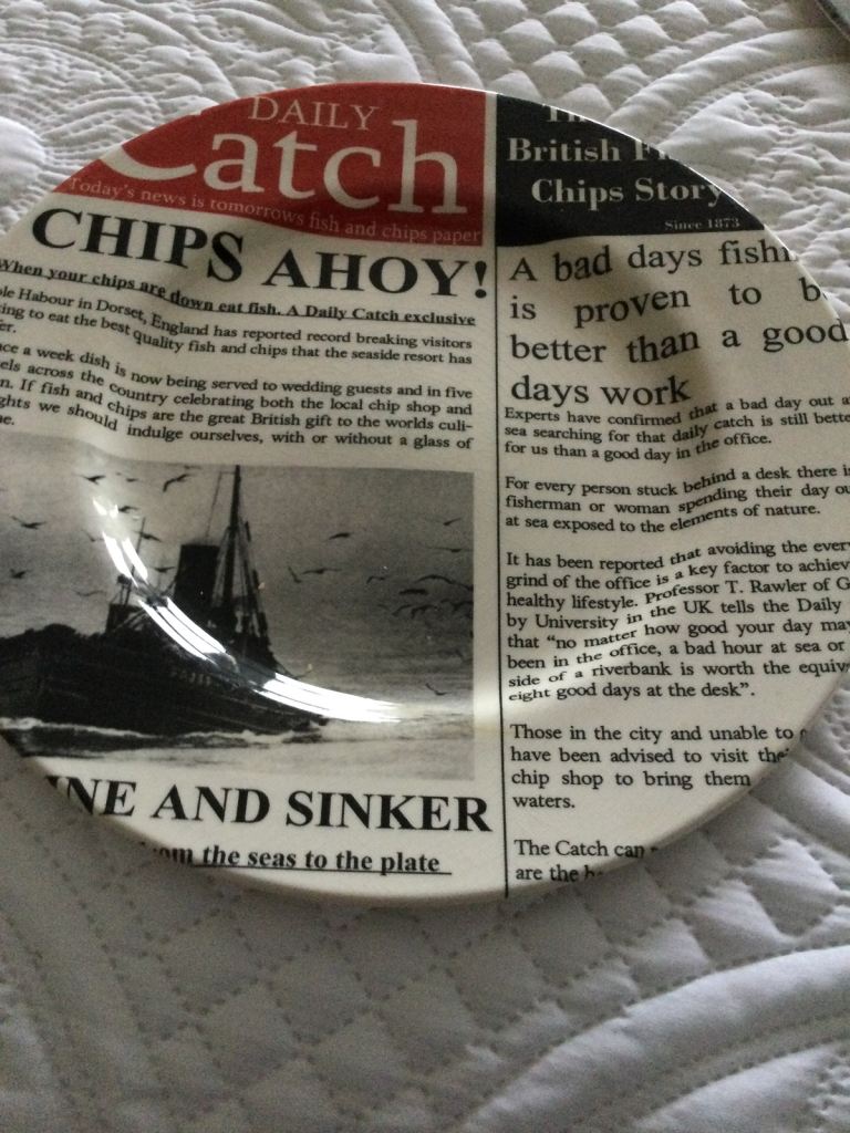 2 Large Poole Pottery Plates