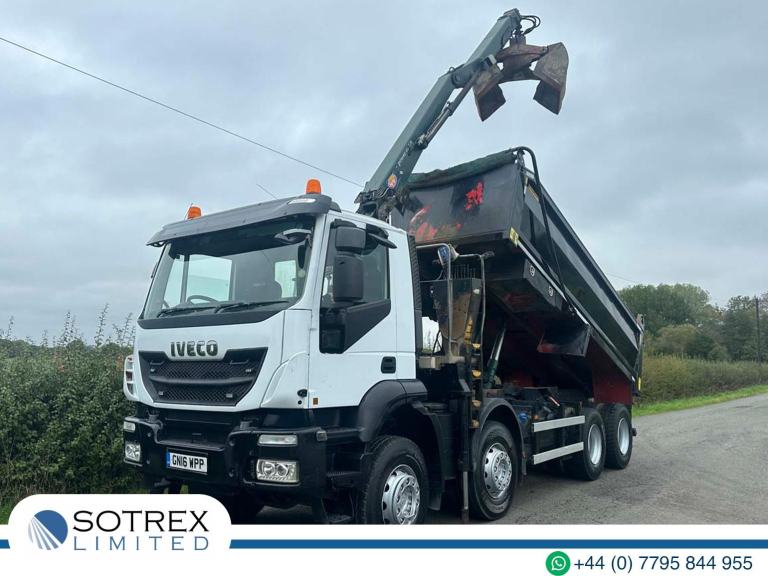 Iveco Trakker 340 8 X 4 Tipper with Grab - Euro 6