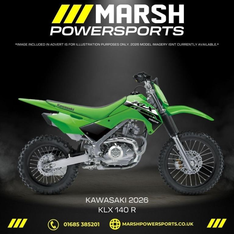 Kawasaki KLX 140R 2026 Model - Kawasaki Main Dealer - Reserve NOW!