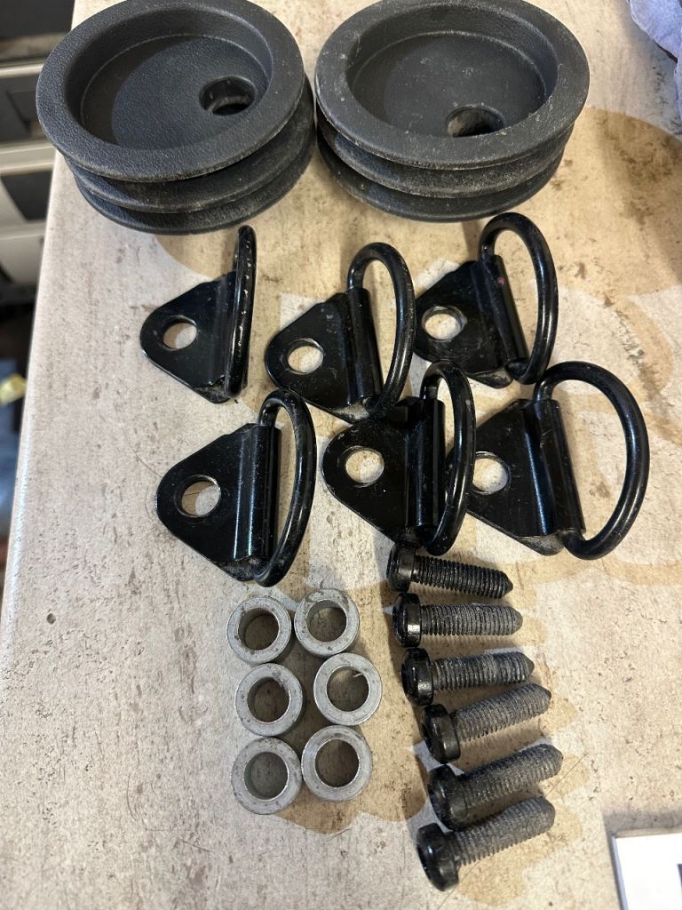 VW Transporter T5 T6 Genuine OEM Lashing Anchor point kit for floor mat