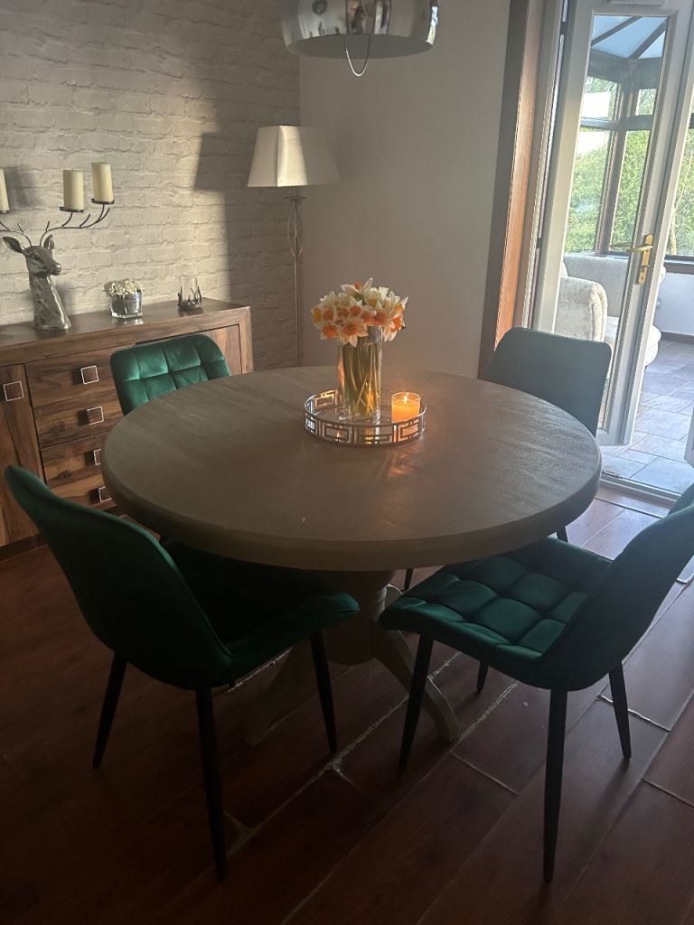 Green Velvet Dining Chairs
