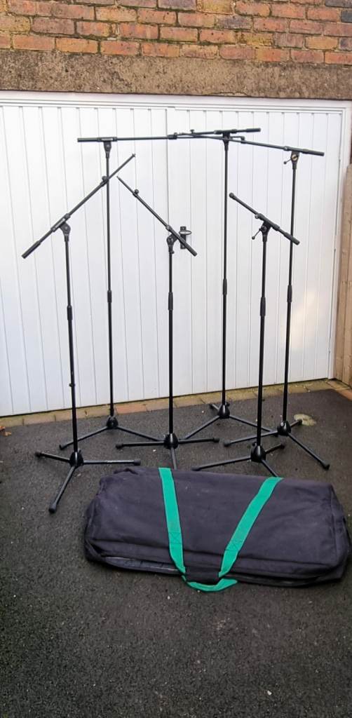 6 x Microphone Stands – 4 x K&M, 2 x Beyerdynamic (Used)