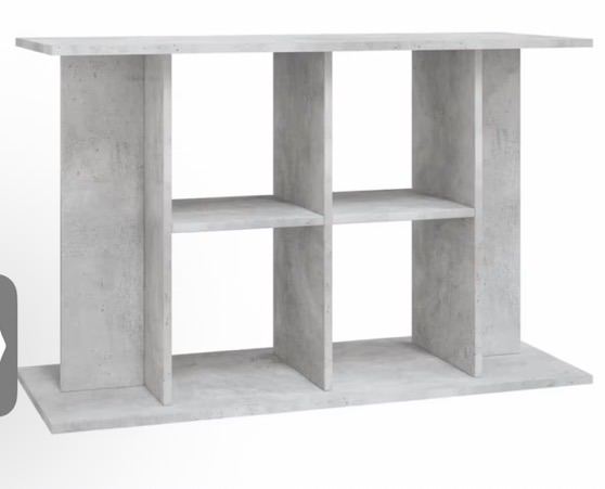 Stone grey fish tank stand withhold up to 400 L has storage