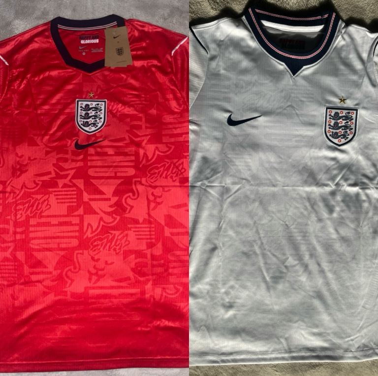 England Football Shirt home & away s-XXL