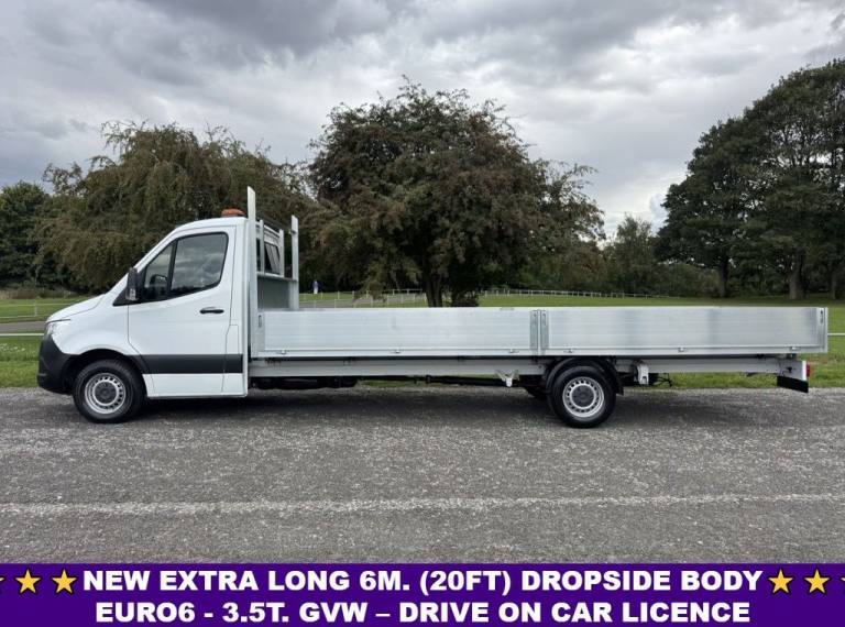 2021 Mercedes-Benz Sprinter 2.1 315Cdi 3.5t. Xtra Long 6m (20ft) Dropside Eu. 6 XLWB (New Shape) ...