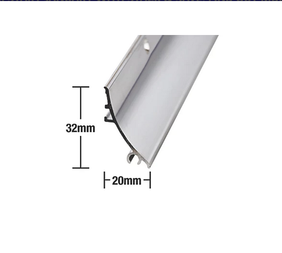 Stormguard Rain Deflector Polished Aluminium 0.84m