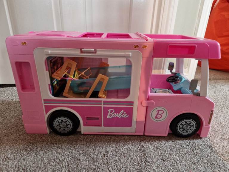 Barbie Dream Camper Van Toy – Good Condition