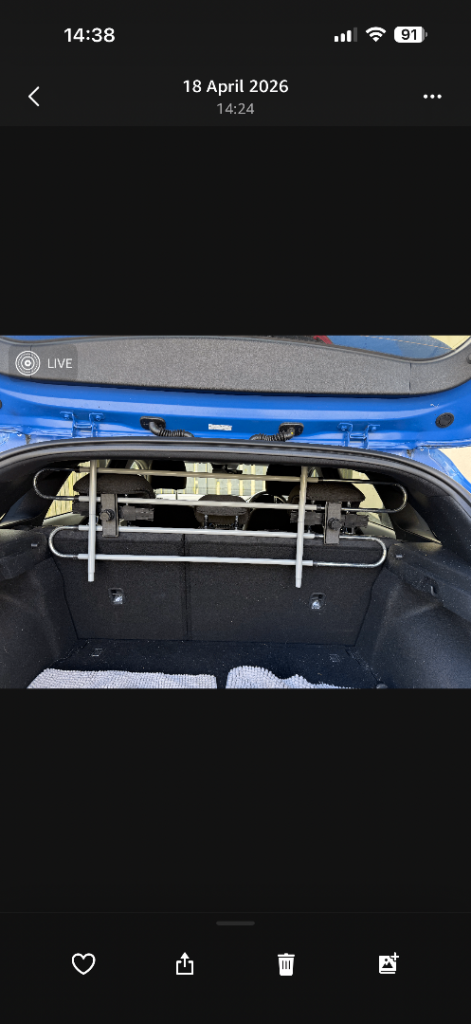 Adjustable Car Boot Dog Guard / Pet Barrier – Good Condition
