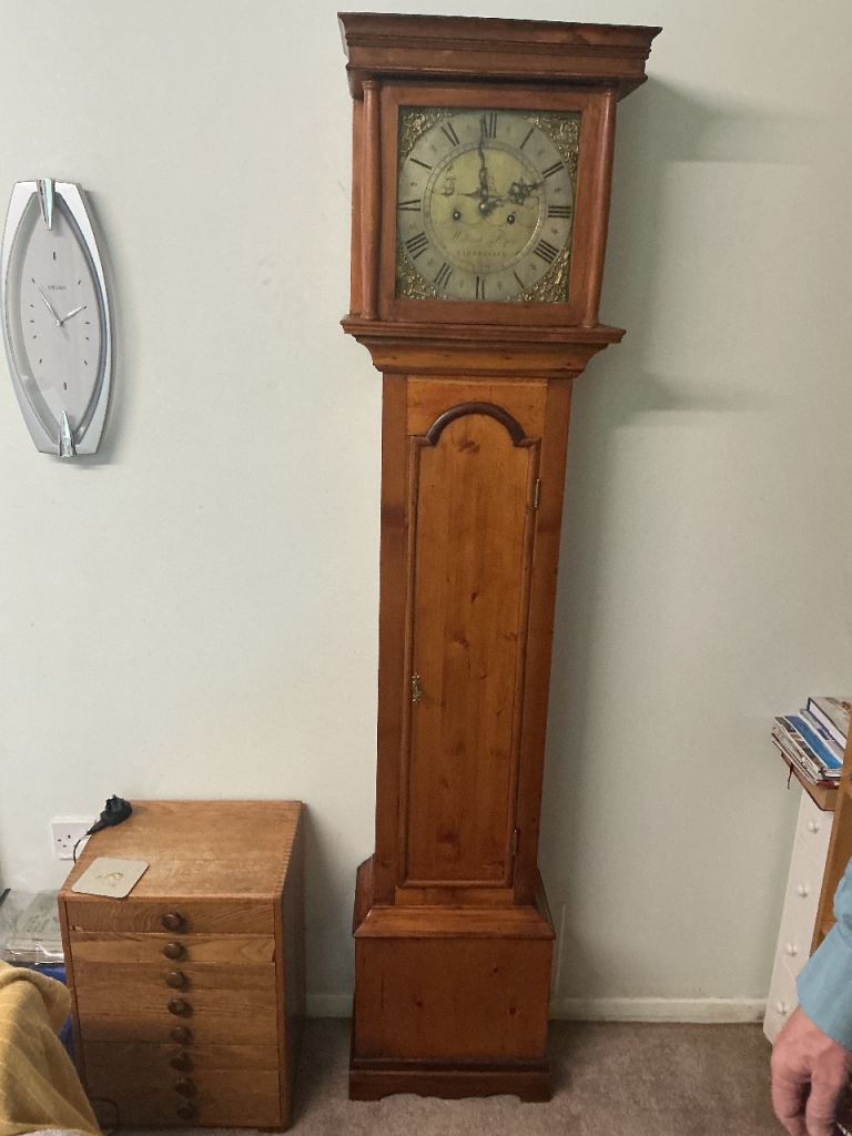 Long case clock circa 1780  made in Barnstaple Devon  ,William Dyer 
