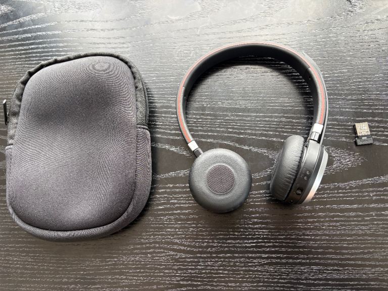 Jabra Evolve 75 Wireless Bluetooth Headset + USB Adapter & Case – £40