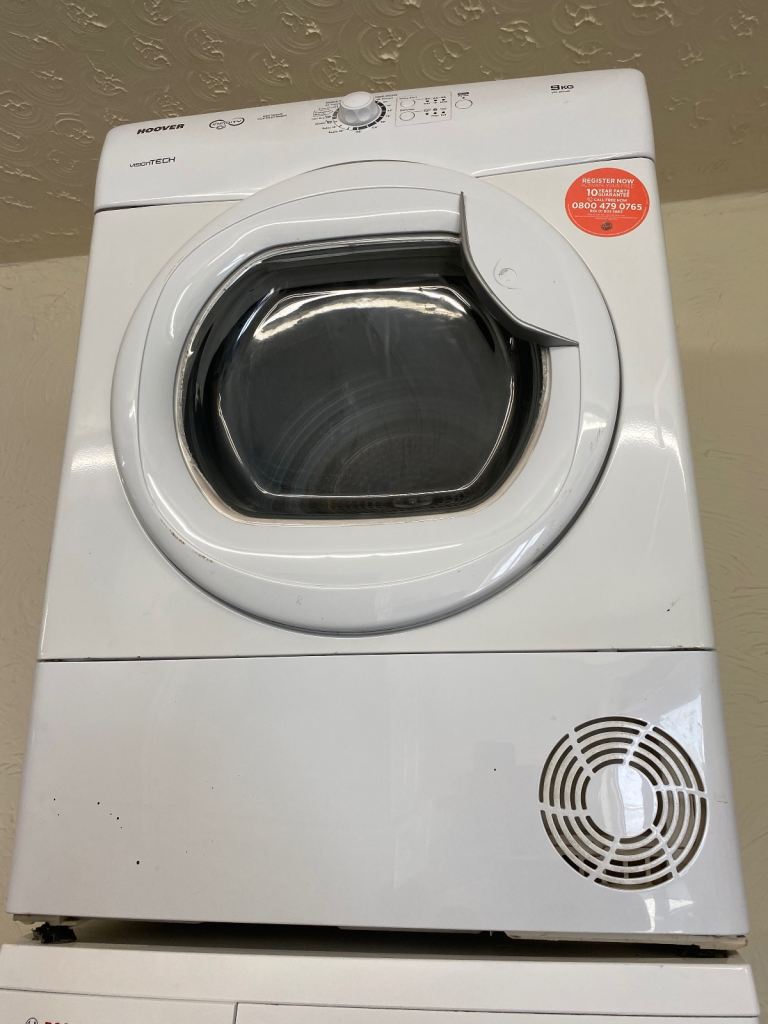 🚚✅WHITE HOOVER 9KG CONDENSER TUMBLE DRYER £125 WE CAN DELIVER