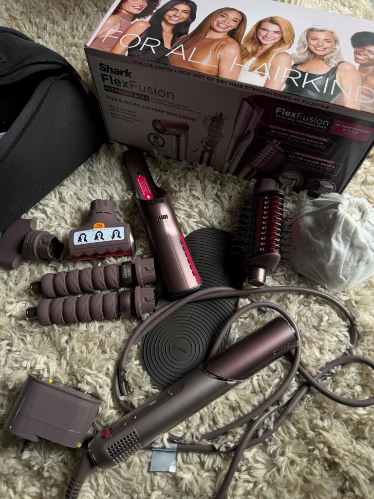 FlexFusion Straight 5-in-1 Air & Ceramic Styler Cosmic Blush 