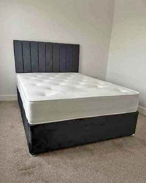🛏️ Big Discount 😍 4ft6 Divan Base + Premium Headboard ✨ Buy Now