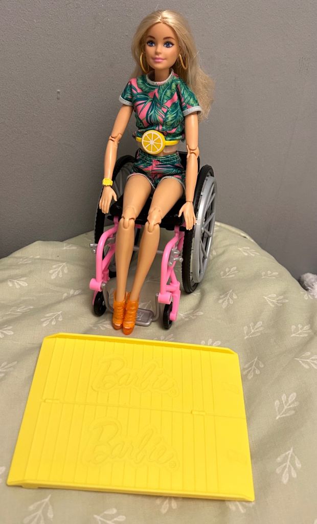 Barbie in wheelchair plus ramp