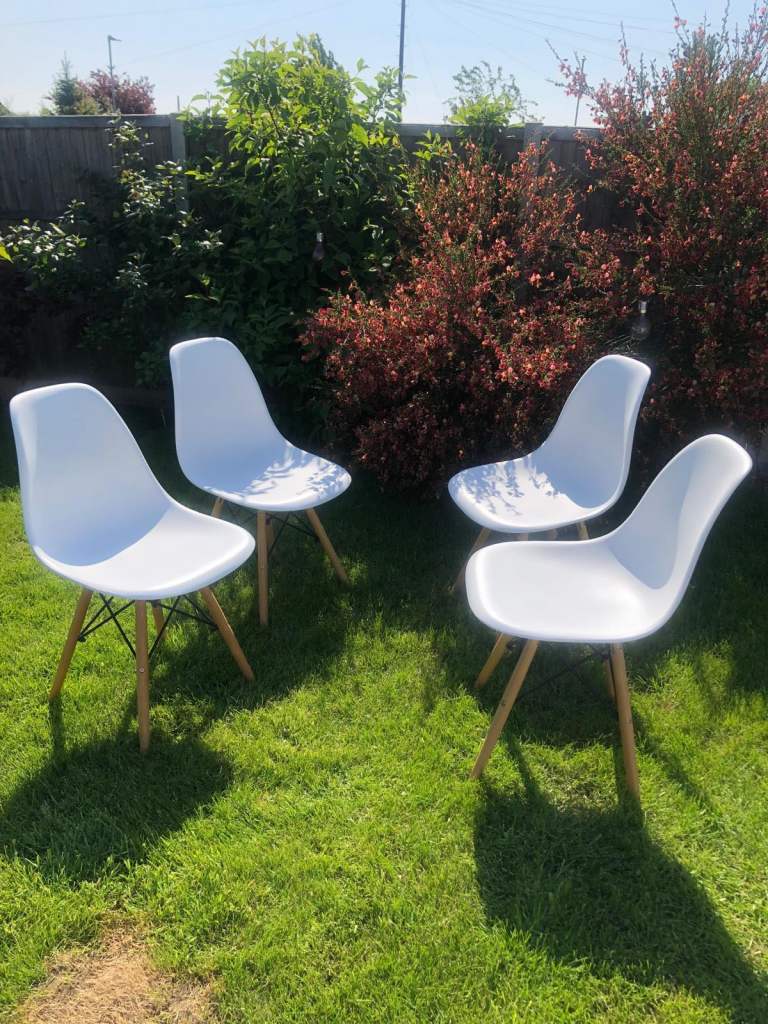 White dining room chairs