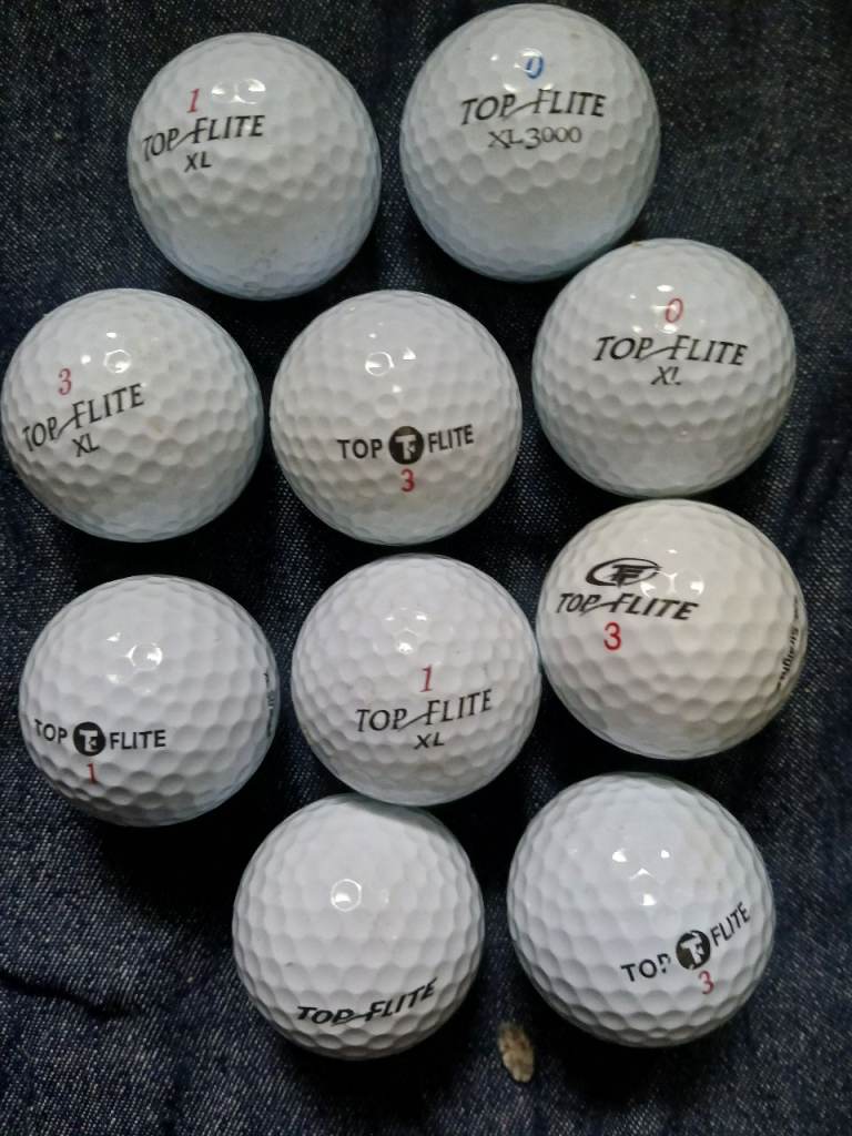 10 GRADE A TOPFLITE GOLF BALLS