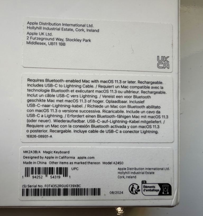 Apple Magic  Keyboard (USB–C) - British English