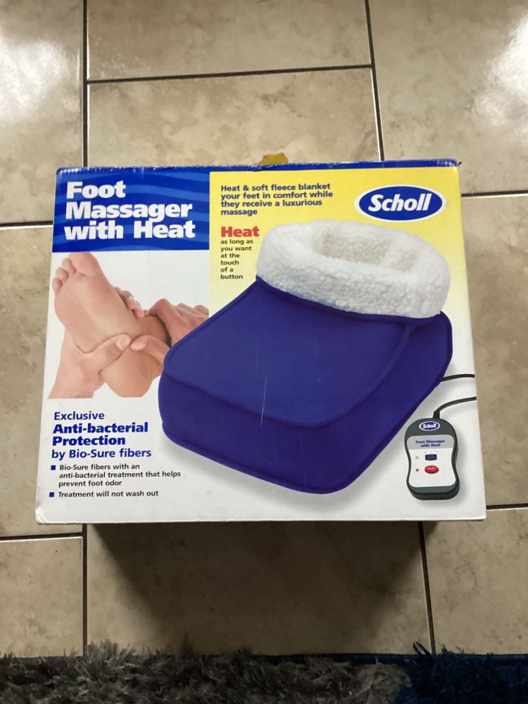 Scholl foot warmer/massager
