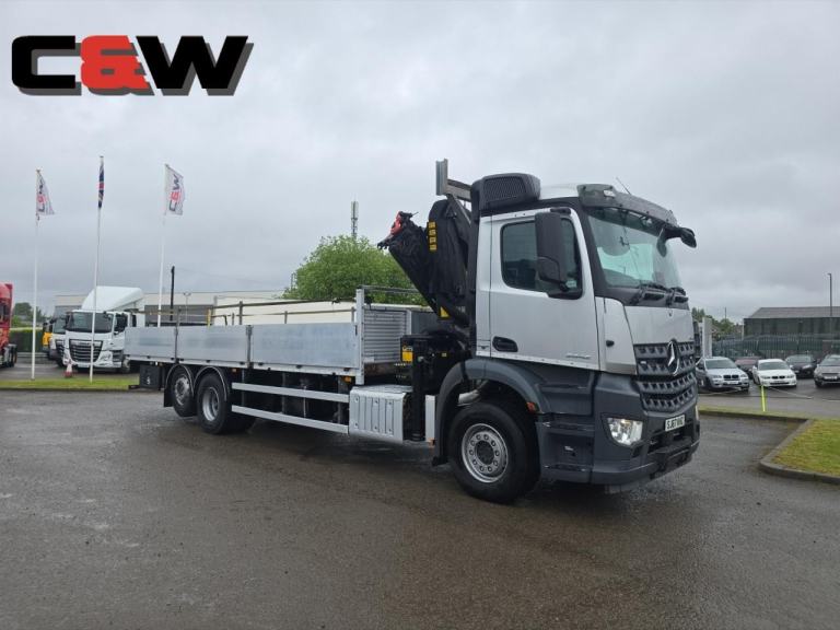 2017 (67) Mercedes-Benz Arocs 2542 6x2 Triple Dropside Crane