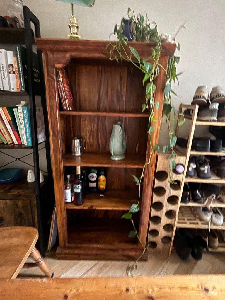 Dark wood Bookshelf 