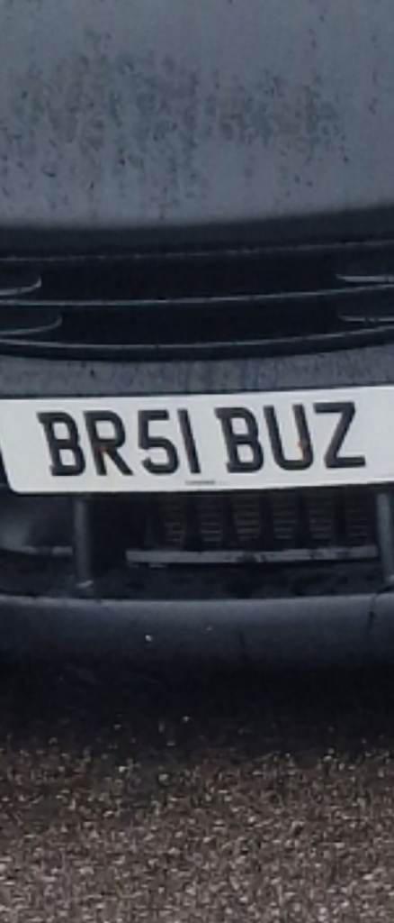 private number plate BR51BUZ  brabus 