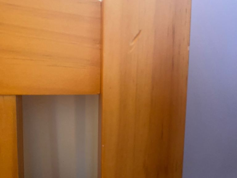 Small double wooden bed frame