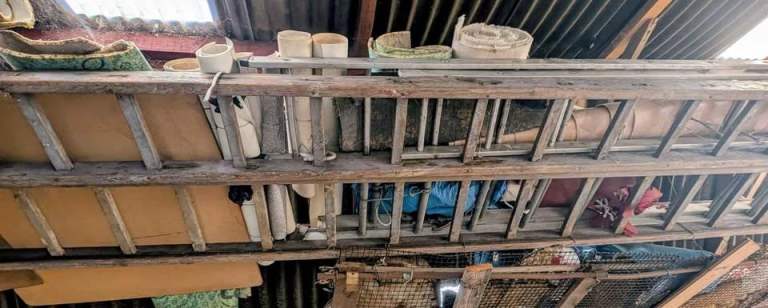 4 Huge Wooden Ladders