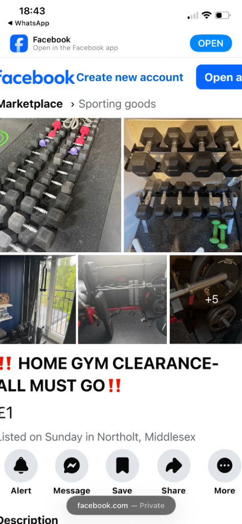 Gym equipment moving abroad 