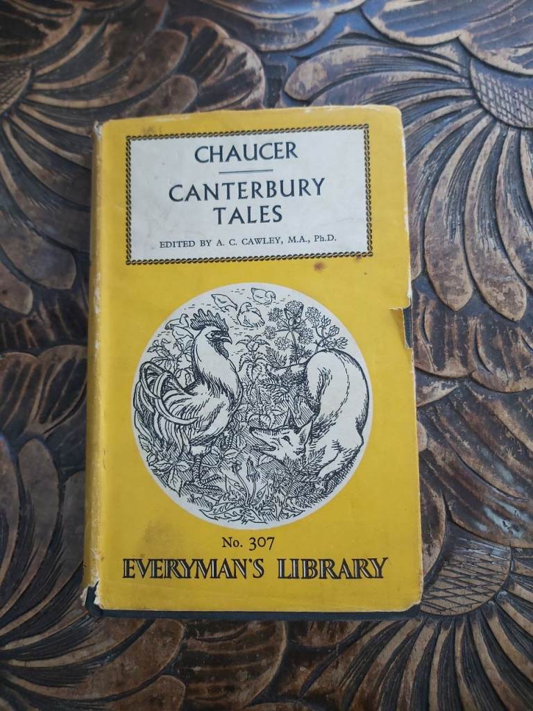 Canterbury Tales by Chaucer Everyman's Library edition 1958