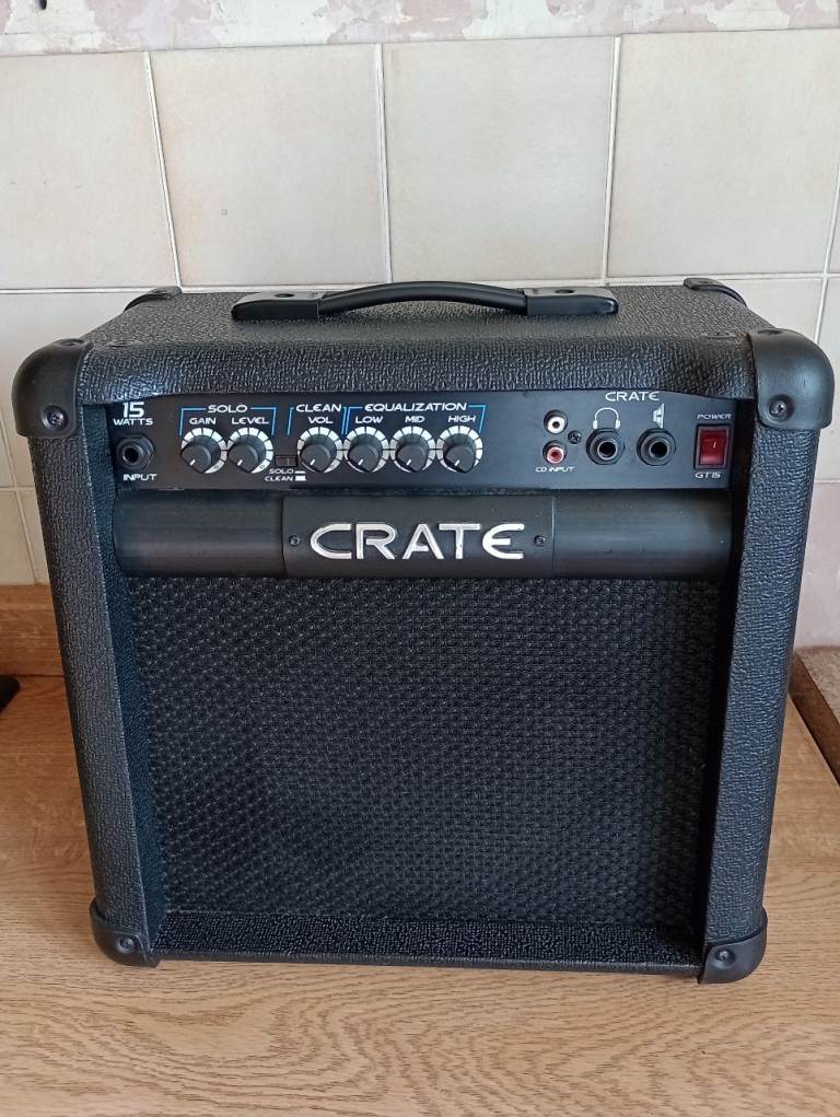 Crate 15 watt guitar amp.