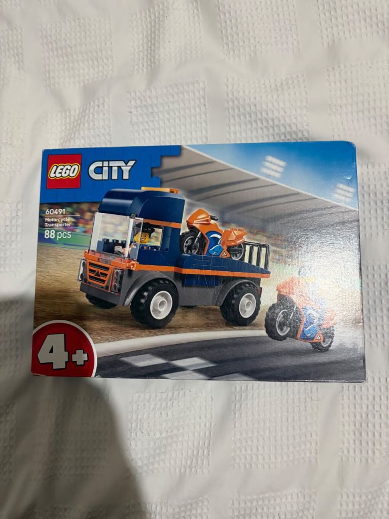 LEGO City Motorcycle Transporter Truck (60491) (sealed)