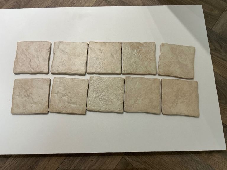68 ceramic wall tiles 10 cm square