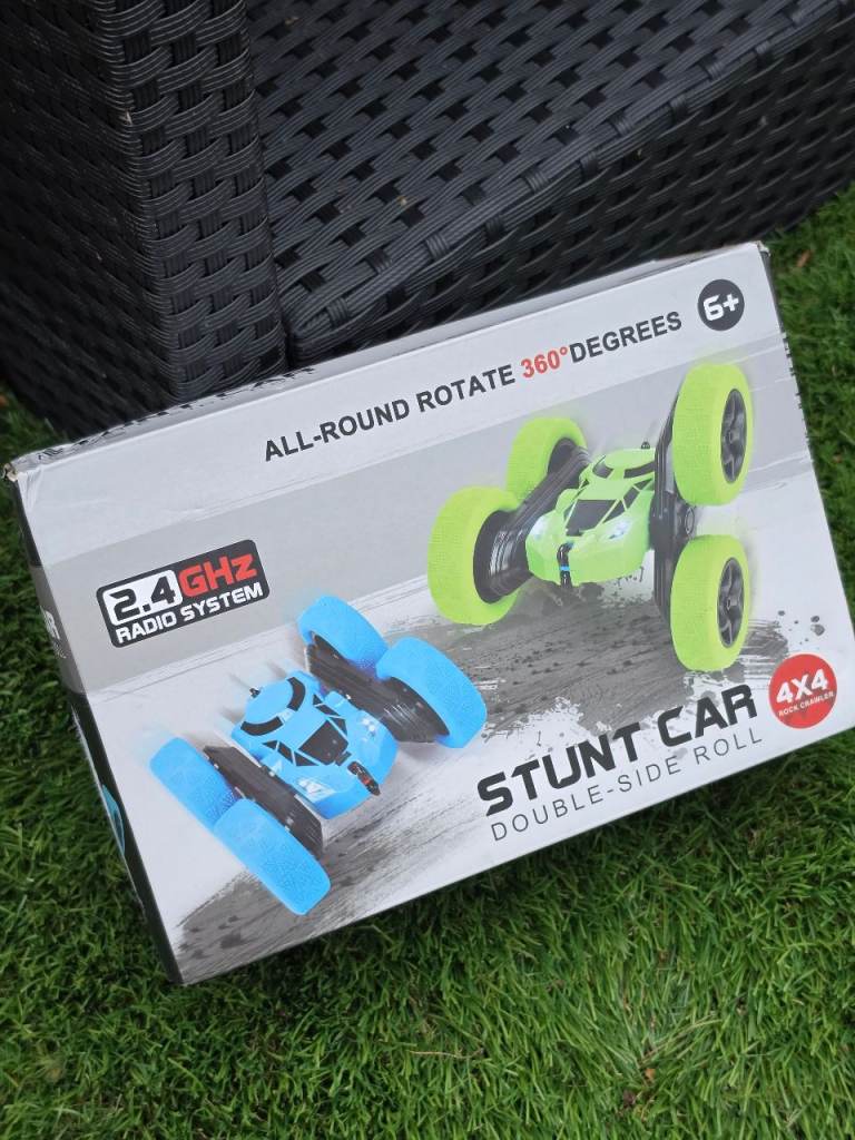 Stunt Car 4x4 Double Side Roll Toy Car Rock Crawler Large Wheel Kids Toy New