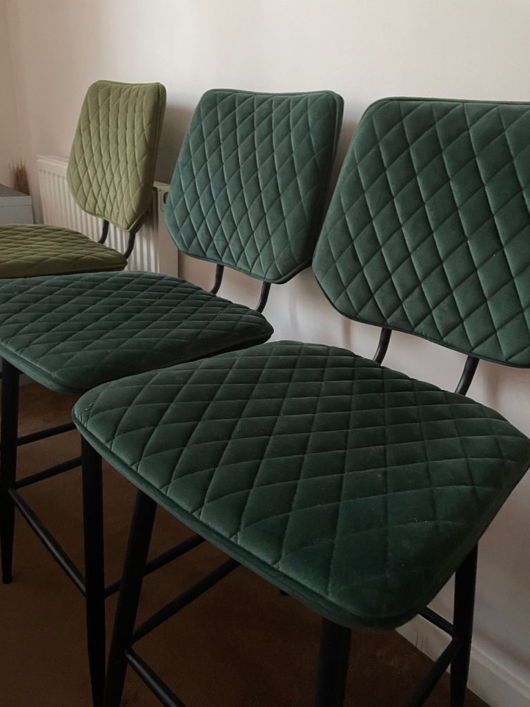 image for Dunelm Bar Chair Stools Set of 3