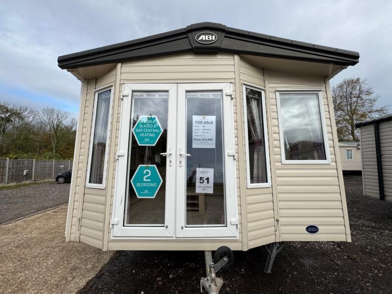 2 Bed Static Caravan - DG, CH, Patio Doors, Ensuite - Offsite Sale for Own Land