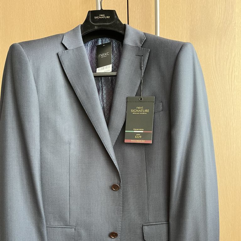 BRAND NEW - Next Signature Premium Tailoring Italian Wool Suit 40 R