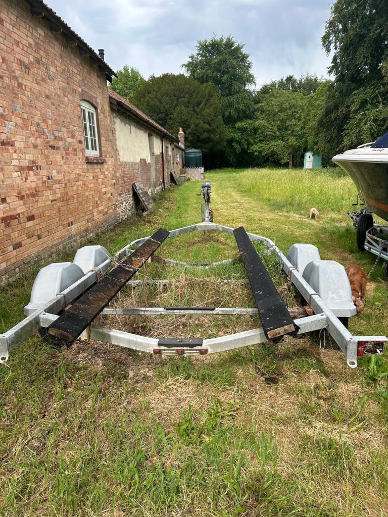 Large boat trailer 