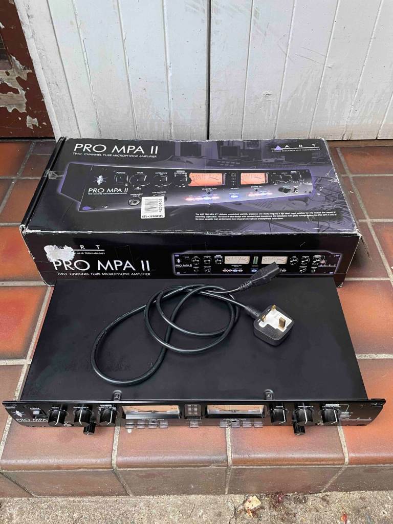 ART Pro MPA ll (2-channel tube preamp) with quality tube replacements