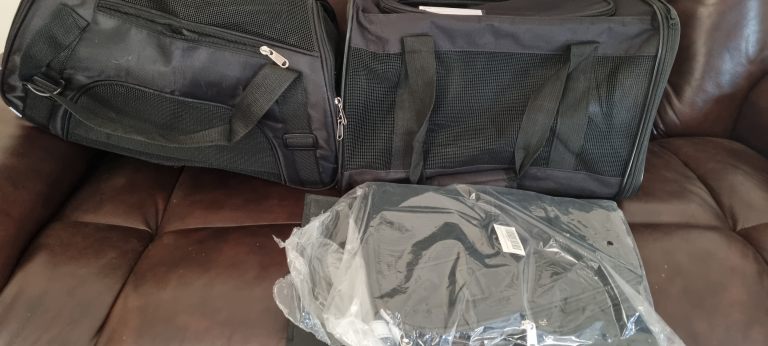 3 cat or small dog carriers unused black 