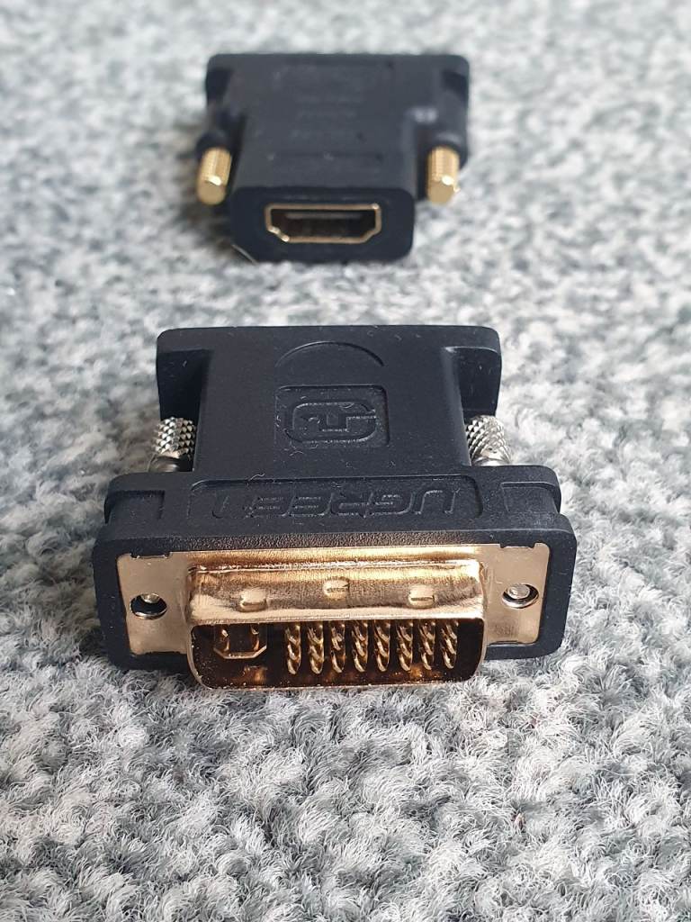 Various monitor adapters (VGA, DVI, HDMI)