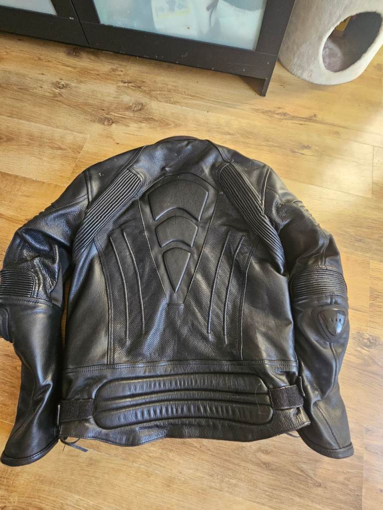 Leather motorcycle jacket 