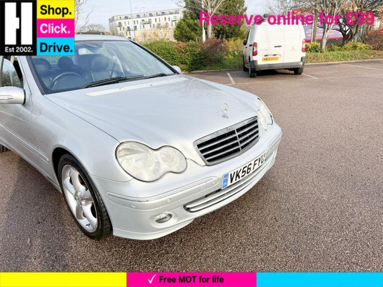 2006 Mercedes-Benz C Class 1.8 C180 Kompressor Avantgarde SE Saloon 4dr Petrol Automatic (193 g/k...