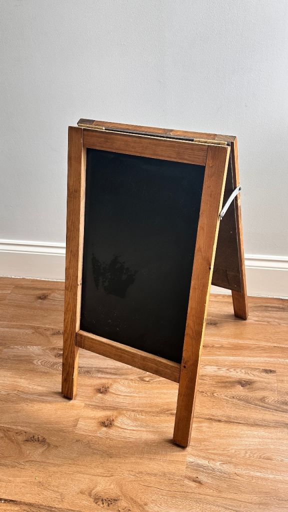 Double Dark Wood A Frame Chalkboard