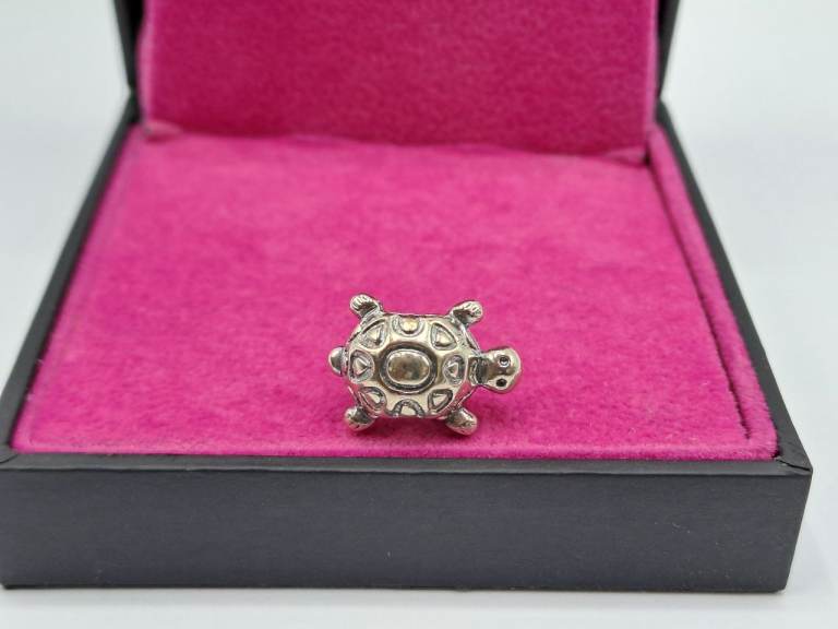 Pre-Owned Silver Pandora Tortoise Charm